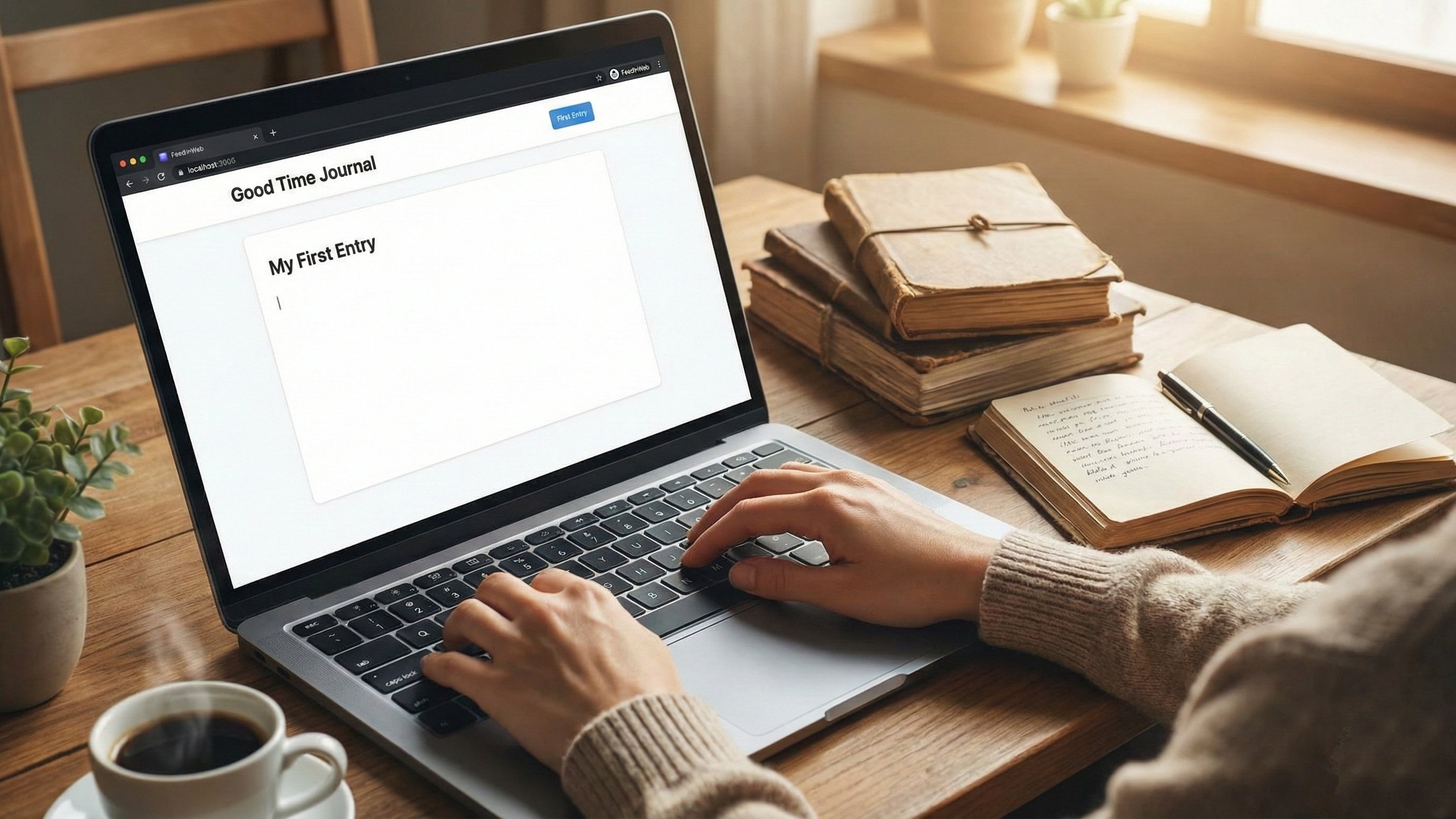 How to Start Your Good Time Journaling on FeedInWeb – Your Private, Encrypted Life Book (Step-by-Step)